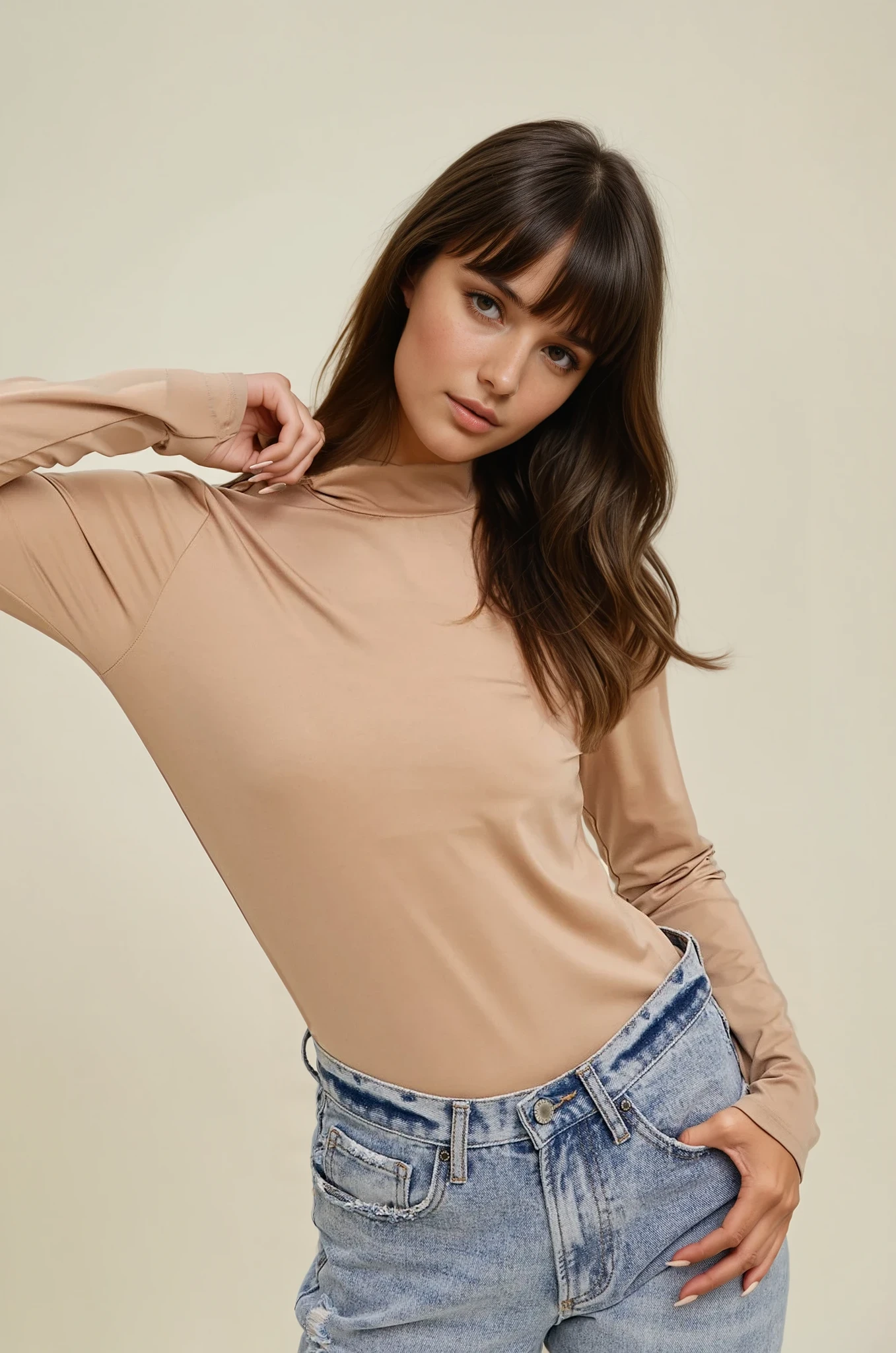 tania long sleeve turtle neck