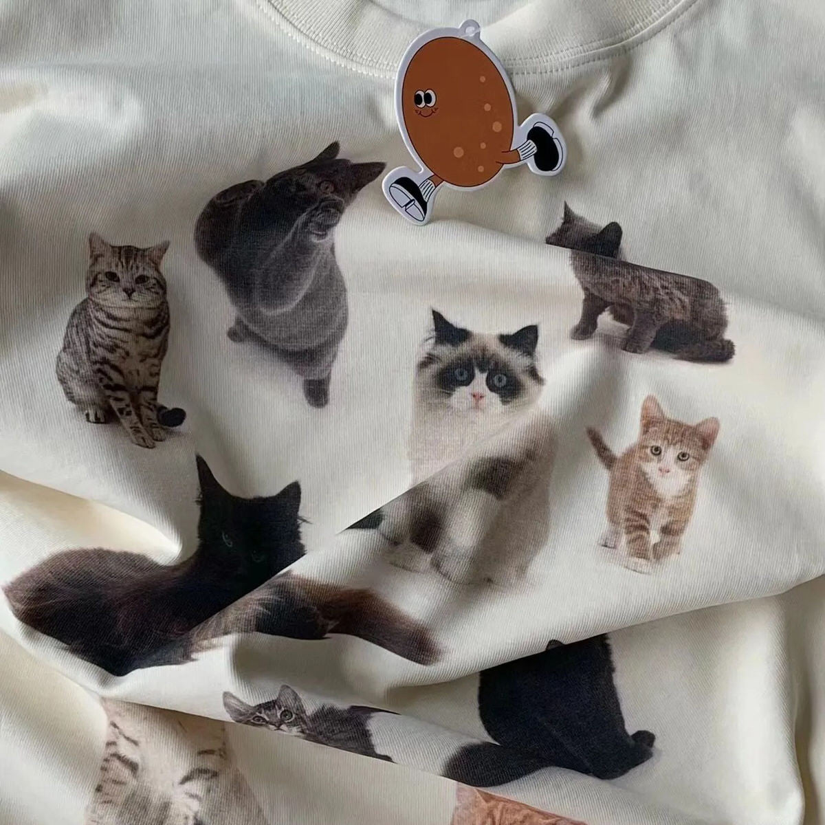 cat print aesthetic t shirt