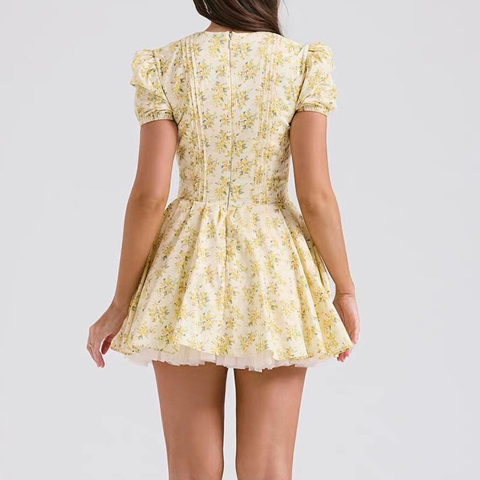 sunny afternoon cottagecore floral dress