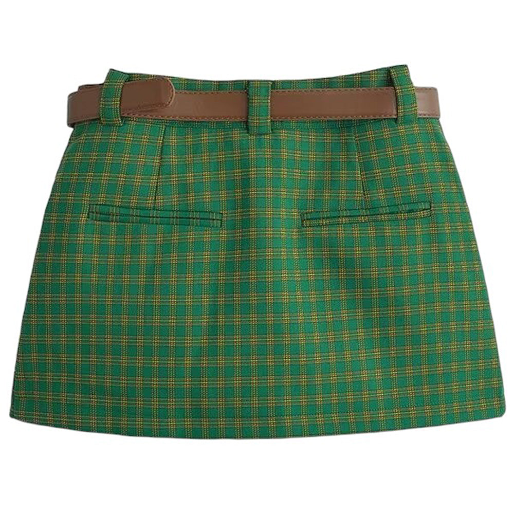 self made preppy mini skirt